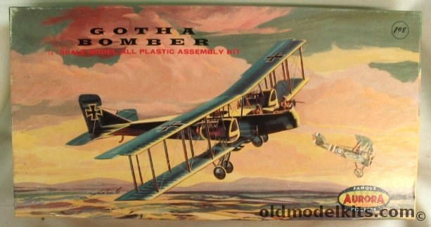 Aurora 1/48 Gotha Bomber, 126-198 plastic model kit